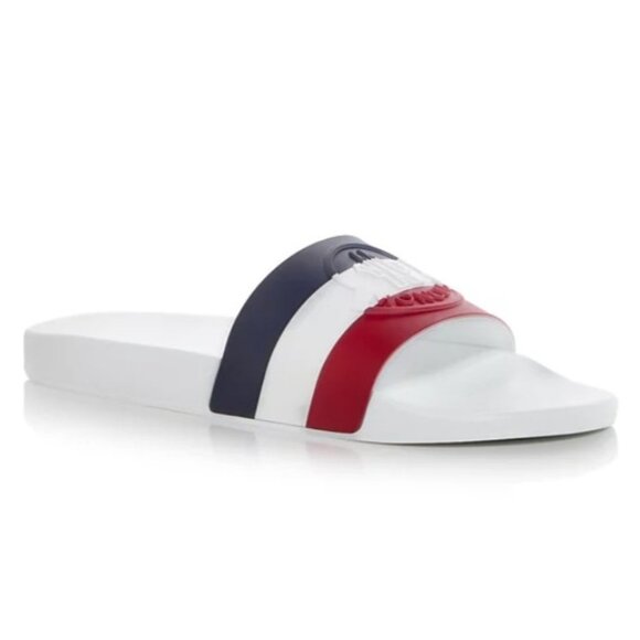 MONCLER Basile Slide Sandal in White – Luxury, Comfort & Prestige - Picture 3 of 12